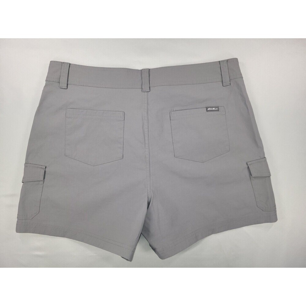 Eddie Bauer Ladies 5" Inseam 2-Way Stretch Snap-Close Side Cargo Pocket Shorts